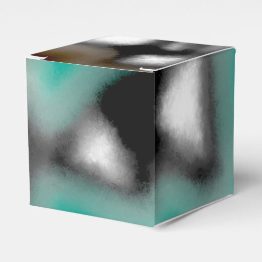 Bericht in a Bottle: Abstract bruin, Blauwgroen, B Bedankdoosjes (Voorkant Zijde)