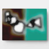 Bericht in a Bottle: Abstract bruin, Blauwgroen, B Fotoplaat (voorkant)