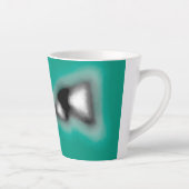 Bericht in a Bottle: Abstract bruin, Blauwgroen, B Latte Mok (Rechts)