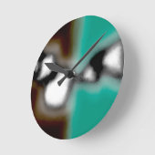 Bericht in a Bottle: Abstract bruin, Blauwgroen, B Ronde Klok (Hoek)