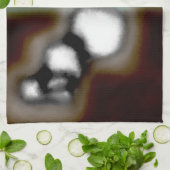 Bericht in a Bottle: Abstract bruin, Blauwgroen, B Theedoek (Gevouwen)