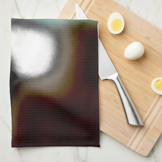 Bericht in a Bottle: Abstract bruin, Blauwgroen, B Theedoek (Quarter Fold)