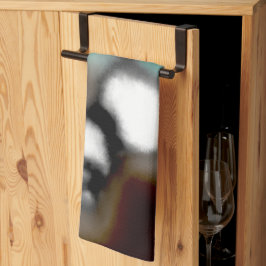 Bericht in a Bottle: Abstract bruin, Blauwgroen, B Theedoek