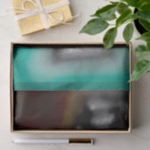 Bericht in a Bottle: Abstract bruin, Blauwgroen, B Tissuepapier (Geschenk)