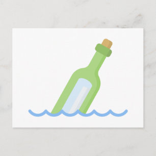 Bericht in de fles briefkaart