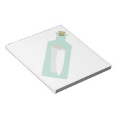 Bericht in de fles notitieblok (Schuin)