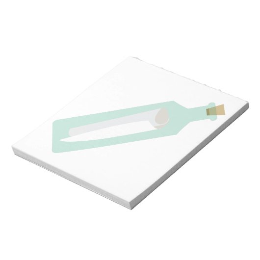 Bericht in de fles notitieblok (Linkerzijde)