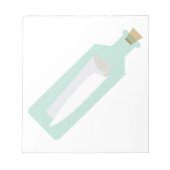 Bericht in de fles notitieblok (Voorkant)