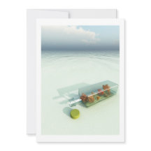 Bericht in de flessenuitnodiging