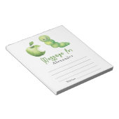 Bericht in de tijdscapsule van kleine rups notitieblok (Schuin)