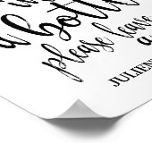 Bericht in een 8 x 10 gebarentaal voor weddenschap poster (Hoek)