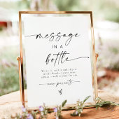 Bericht in een Baby shower Advies Teken Poster