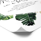 Bericht in een Bottle Guest Book Sign Vrijgezellen Poster (Hoek)