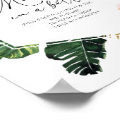 Bericht in een Bottle Guest Book Sign Vrijgezellen Poster (Hoek)