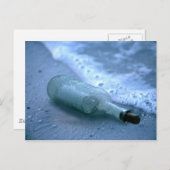 Bericht in een fles briefkaart (Voorkant / Achterkant)