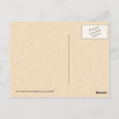 Bericht in een fles. briefkaart (Achterkant)