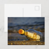 Bericht in een fles briefkaart (Voorkant / Achterkant)