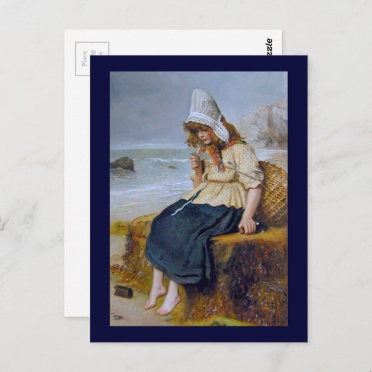 Bericht in een fles briefkaart (Voorkant / Achterkant)