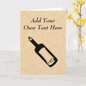 Bericht in een fles. kaart (Gele Bloem)