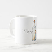 Bericht in een Fles Koffiemok (Voorkant links)