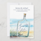 Bericht in een fles met de Kaart Datum opslaan (Voorkant)