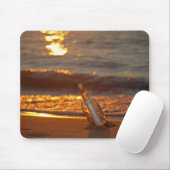 Bericht in een fles muismat (Met muis)