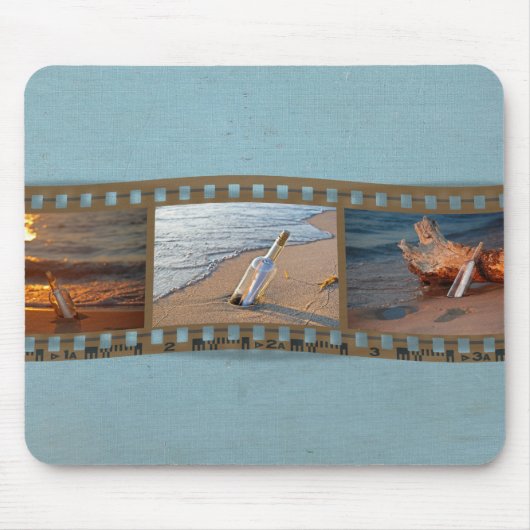 Bericht in een fles muismat (Voorkant)