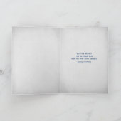 Bericht in een fles Verjaardag Kaart (Binnen)