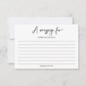 Bericht in een flesje Kaart bruiloft (Voorkant)