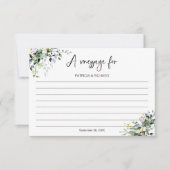 Bericht in een flesje Kaart bruiloft (Voorkant)