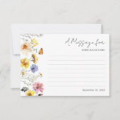 Bericht in een flesje Kaart | Wildflower Boho brui (Voorkant)