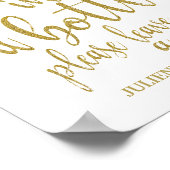 Bericht in een gebarentaal van de Fles Glitter 8x1 Poster (Hoek)