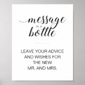 Bericht in een gebarentaal voor gebotteld huwelijk poster (Voorkant)