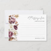 Bericht in een Kaart | Bourgondische herfstbruilof (Voorkant)