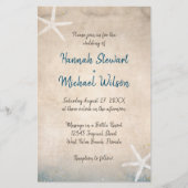 Bericht in een Uitnodiging van de Rol van de Beach (Voorkant)