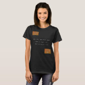 Bericht in Morse Code: Black Lives Matter. T-shirt (Voorkant volledig)
