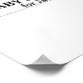 Bericht Keepsake Monkey Baby shower Poster (Hoek)