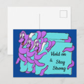 Bericht Octopus Cartoon Cust. Briefkaart tekst (Voorkant / Achterkant)