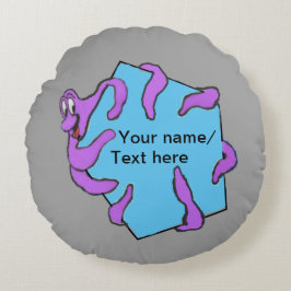 Bericht Octopus Cartoon Cust. Ronde piloot Rond Kussen