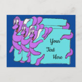 Bericht Octopus Cartoon DIY Briefkaart (Voorkant)