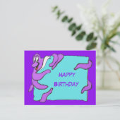 Bericht "Octopus Happy Birthday Briefkaart" Briefkaart (Staand voorkant)