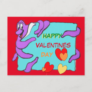 Bericht Octopus Happy Valentijnsdag Briefkaart