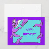 Bericht Octopus Verjaardagskaart Briefkaart (Voorkant / Achterkant)