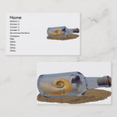 Bericht op de Flesprofielkaart Visitekaartje (Voorkant / Achterkant)