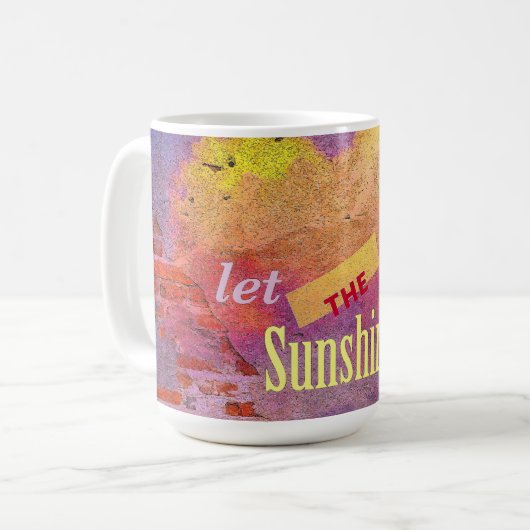 Bericht op een Muur Koffiemok (Voorkant links)