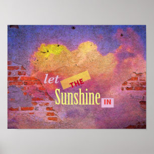 Bericht op een muur poster