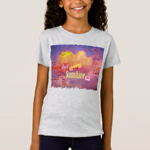 Bericht op een muur t-shirt