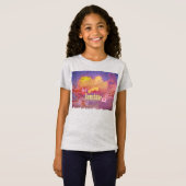 Bericht op een muur t-shirt (Voorkant volledig)