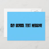 Bericht "oude school" briefkaart (Voorkant / Achterkant)