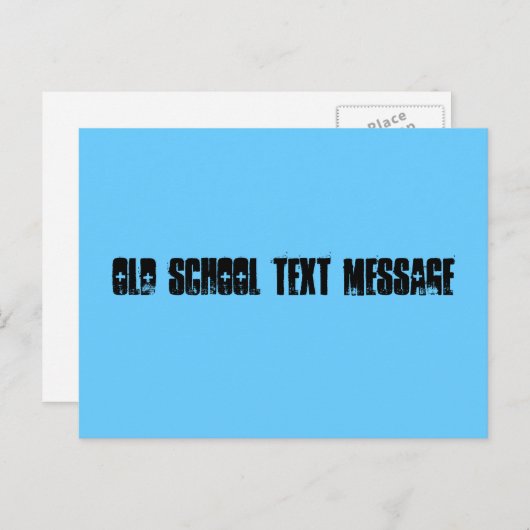 Bericht "oude school" briefkaart (Voorkant / Achterkant)